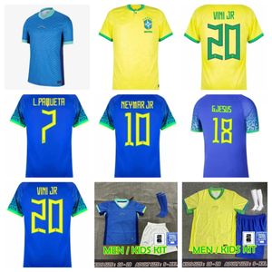 Braziliës 2024 COPA AMERIKA CUP SOCUCER Jerseys Camiseta de futbol Paqueta Raphinha voetbalhirt Maillot Marquinhos Vini Jr Brasil Richarlison Men Kids Woman