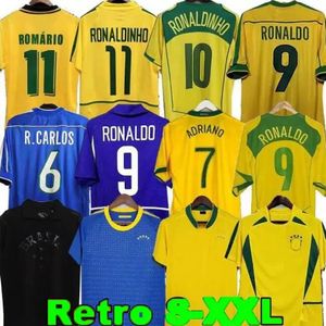 Braziliaanse retro voetbalshirts #10 PELE 1957 1970 1978 1985 1988 1992 1994 1998 Ronaldo 2002 2004 2006 2010 2012 Brazilië RONALDINHO voetbalshirt 57 70 85 88 92 94 98 00 02 04
