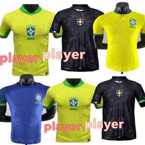 Brésil VINI JR. Maillot de football Brésil CASEMIRO Équipe nationale G.JESUS P.COUTINHO kit homme Home Away L.PAQUETA T.SILVA PELE version joueur maillot de football uniforme