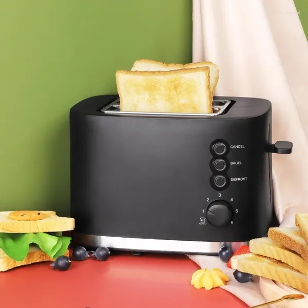 Fabricantes de pan 1pc Tostadora clásica 900W Tostadora de 2 rebanadas 1.5 