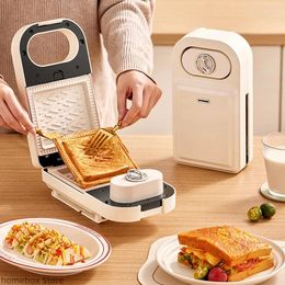 Makers à pain 650W Sandwich Sandwich Maker multifonctionnel Waffle Machine Toaster Baker petit déjeuner Takoyaki Pancake Donuts Sandwichera