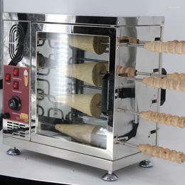 Broodmakers commercieel 110V 220V elektrisch ijsje schoorsteencake grill roll oven maker machine