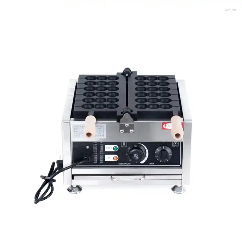 Bread Makers Commercial Electric Non Stick Small Round Ball Lolly Taiyaki Egg Bubble Waffle Machine Skewer Maker Snack Equipment