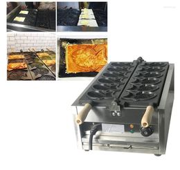Máquinas para hacer pan eléctricas, 6 uds., croissant comercial Taiyaki, máquina para hacer gofres en forma de pez, sartén de hierro, gofres para postres, Bak Phil22