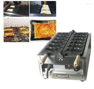 Brood Makers Elektrische 6 Pcs Commerciële Croissant Taiyaki Maker Vis Vormige Wafel Machines Ijzeren Pan Dessert Waffel Bak Phil22