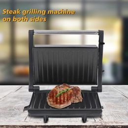 Broodmakers elektrische grill steak vlees hamburger sandwich maker ontbijtmachine frituurpan barbecuebord eu plugbread