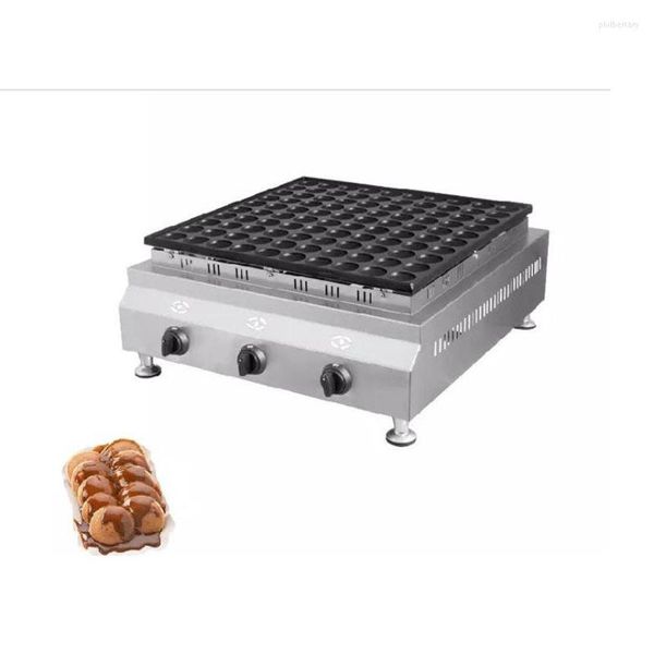 Fabricantes de pan Tipo de gas 100 agujeros Mini Pancake Grill Poffertjes Maker Machine