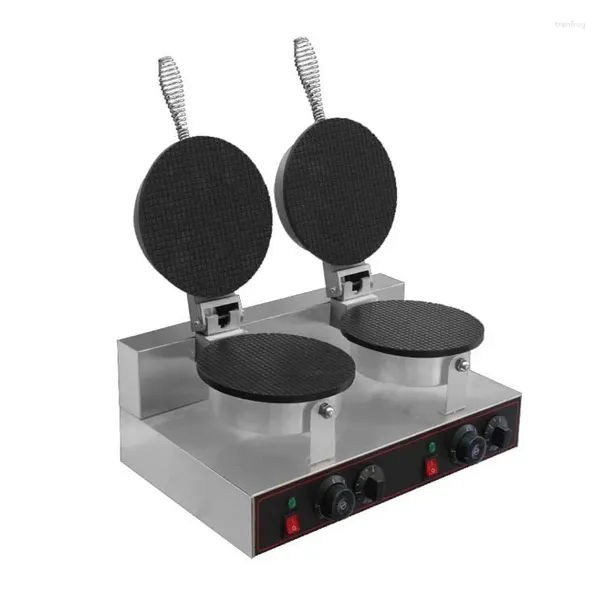 Fabricantes de pan Electrodomésticos Cocina 2500W Eléctrico Crujiente Rollo de huevo Waffle Maker Mini Acero inoxidable Máquina de desayuno antiadherente para