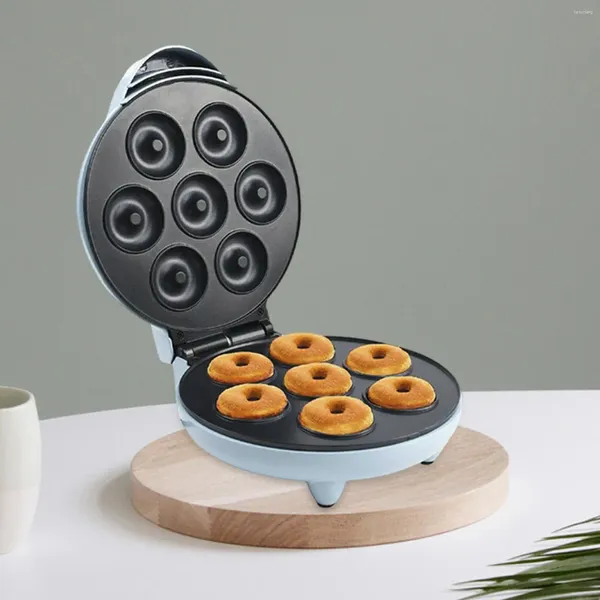 Machines à pain Mini Donut Maker Petit-déjeuner Gaufre Machine de cuisson pour la maison DIY Utilisation commerciale