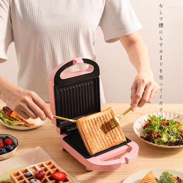 Máquina para hacer pan, Mini máquina para hacer sándwiches, máquina para desayunar, comida ligera para el hogar, cocinas múltiples, tostadoras, gofres, hornos eléctricos, platos para panqueques