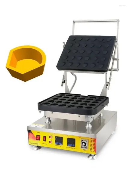 Fabricantes de pan Modelo 821 Comercial 110V 220V 30 agujeros Forma de vieira Forma de huevo Tarta de tarta Máquina para hacer queso