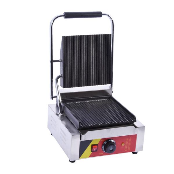 Máquinas para hacer pan NP-589 Comercial 110V 220V Máquina para hacer sándwiches eléctrica de acero inoxidable Tostadora Parrilla Superficie de cocción antiadherente 2200WBread