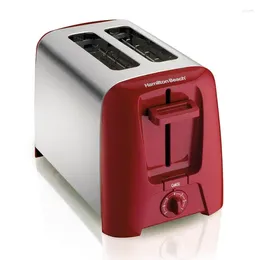 Bread Makers Tostadora Antiadherente De Bagel Ancho De 2 Rebanadas De Pared Rojo | 22623