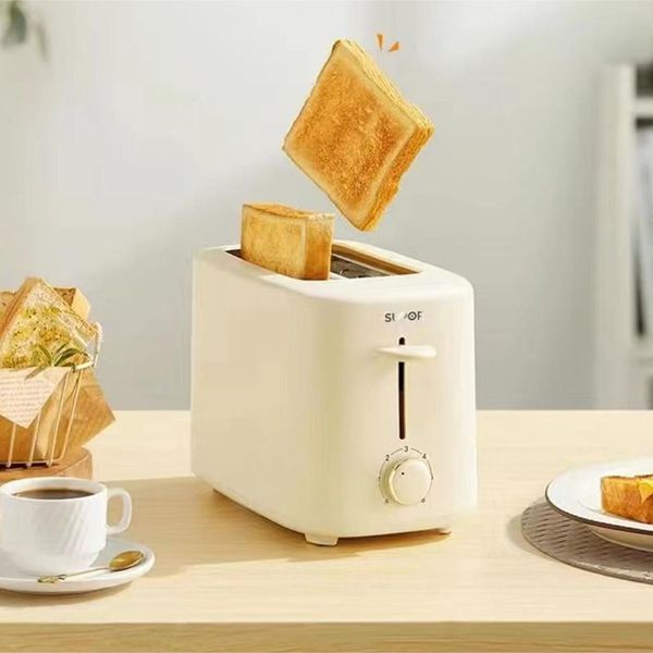 Máquina de desayuno, tostadora, tostadora, dispensador doméstico totalmente automático, máquina de sándwich de conductor, 2 piezas