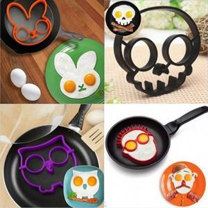 Ontbijt Omelet Schimmel Siliconen Ei Pannenkoek Ring Shaper Kookgereedschap DIY Keuken Accessoires Gadget Plastic Eierscheider