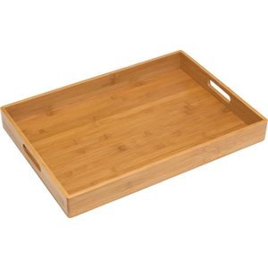 Plateaux De Petit Déjeuner Plateau De Service En Bois De Bambou Rectangar Kung Fu Tasse À Thé Couverts Solide Avec Poignée El Assiette À Dîner Drop Delivery Home Ga Dhr3S