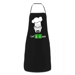 Breaking Bad Lets Cook Delantal para Mujeres Hombres Babero Unisex Cocina Divertida Cocina Tablier Cocina Chef Pintura 240131