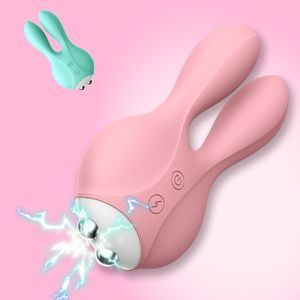 Clítoris de seno estimulador masajeador de descarga eléctrica vibradores vibradores de huevo masturbación femenina juguete sexy para mujeres hombres