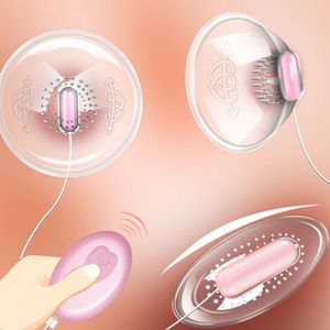 Estimulación de aumento de senos para mujer, pezón, clítoris y vagina, succionador de clítoris, cubierta de bomba de vacío, masturbador para adultos, juguete sexual