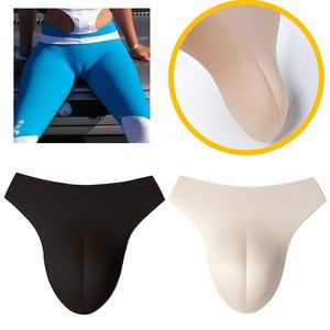 Forme mammaire Faux Vagin Sous-Vêtements Contrôle Faux Chatte Culotte Gaff Insérer Culotte Rembourrée Fausse Chatte Pour Transgenre Drag Queen Crossdresser 230626