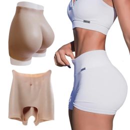 Forme mammaire Femme Silicone Faux Fesses et Hanches Shapewear Sexy Réaliste Bums Culotte pour Femme Fesses Enhancer Pads Sous-Vêtements Grande Taille 231211