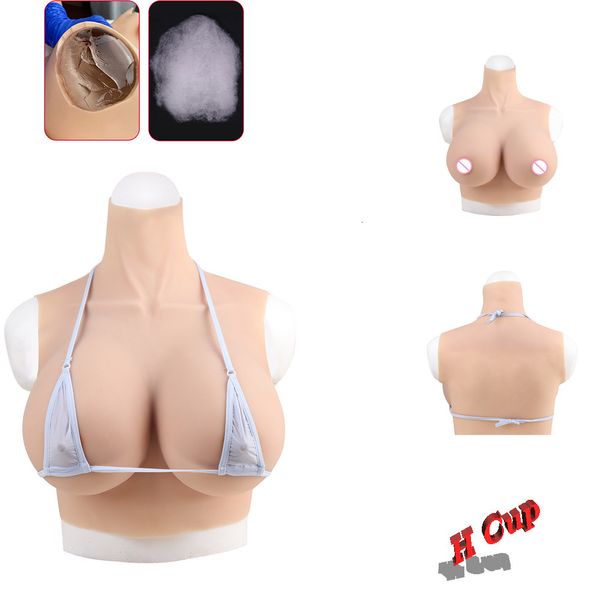 Forme mammaire KnowU Cup H Cosplay Formes Mammaires En Silicone Artificielle Réaliste Poitrine Cosplay Costumes Pour Transgenre 230616