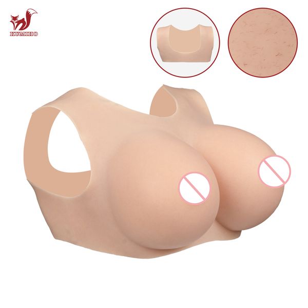 Forme mammaire KUMIHO BCDEG Coton Formes Mammaires Col Rond Découpe Sissy Faux Seins Transgenre Cosplay Crossdressing Sissy pour Hommes Faux Poitrine 230630