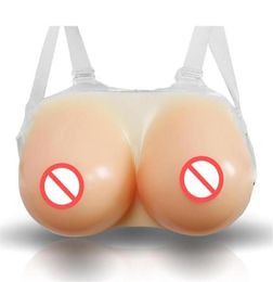 Formulaire mammaire Une paire Men039s artificiels en caoutchouc en caoutchouc de seins de seins pour les seins de Cosplay Cosplay Flatchested Unisex Cosplay204T5991693