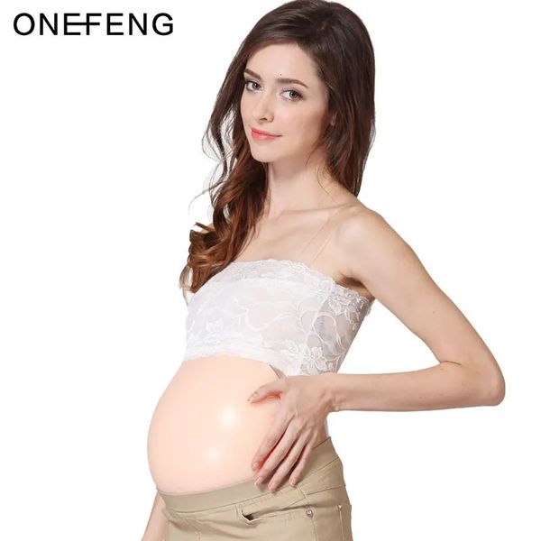 ONEFENG – forme de sein 100% Silicone, matériau Gel, faux ventre de femme enceinte, ventre artificiel, 1000, couleur chair, 231121