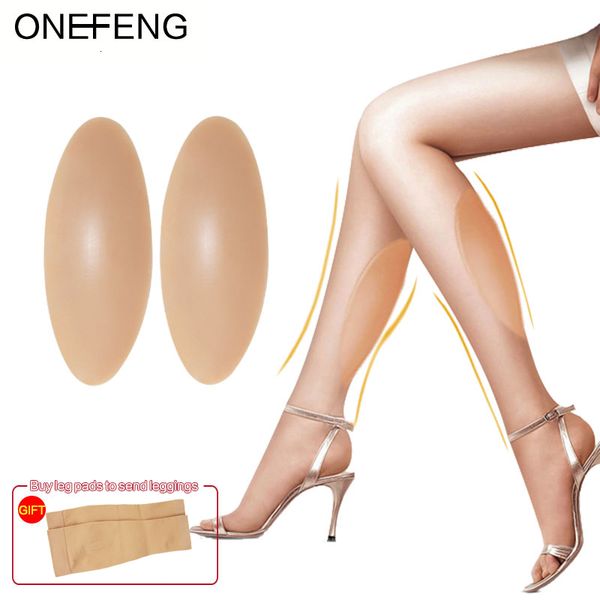 Forma de seno ONEFENG Almohadillas de silicona para piernas Almohadillas para pantorrillas para piernas torcidas o delgadas Belleza corporal Suministro directo de fábrica 230921
