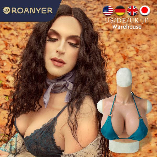 Forme mammaire ROANYER Faux seins Formes mammaires en silicone réalistes pour Crossdressing Drag Queen Shemale Crossdresser Transgenre C D E G H Cup 230626