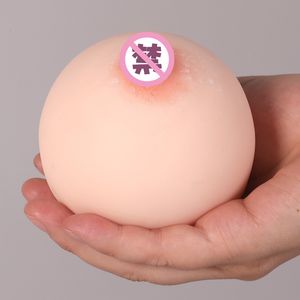 Forme de sein Silicone 4d seins artificiels réalistes faux vagin de poitrine mâle jouet doux mini seins masturbation ball pour le produit adulte 230811