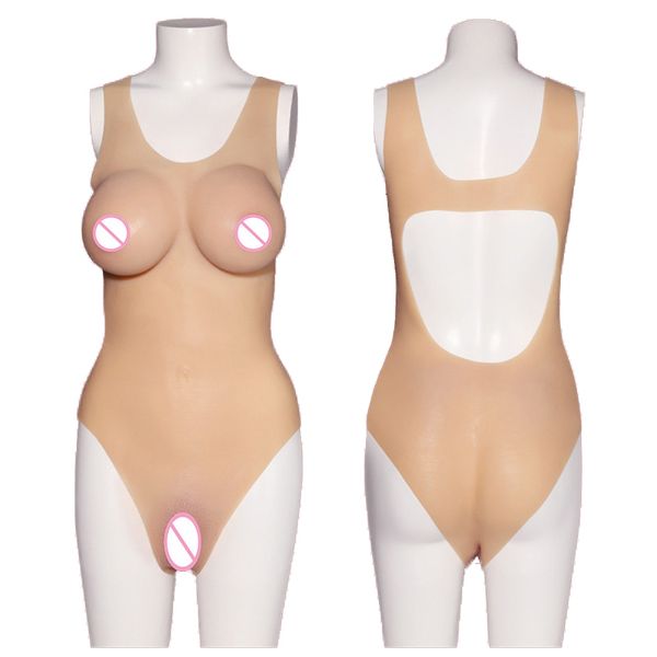 Forma de mama Bodysuit Fake Vagina Tetas Tetas artificiales Crossysy Crossy Male a Femenino Cosplay 230811