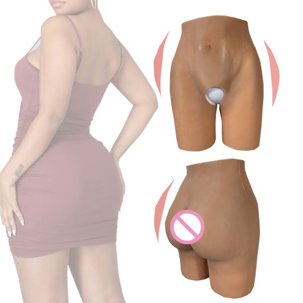 Forma de mama Glúteos y caderas de silicona Fajas para mujer africana Culos falsos Acolchado Bragas Culo realista Botín femenino sexy 230711