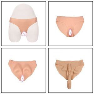 Breast Form Simulated Realistic Silicone Vagina Shemale Underwear Costumes Crossdresser Briefs Costumes Transgender Dragqueen Cosplay Gays 230815
