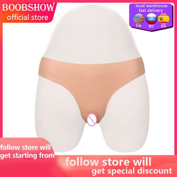 Forme de sein simulé Silicone faux vagin sous-vêtements slips culotte cachant le pénis pour Crossdresser transgenre transexuelle Dragqueen Cosplay Gays