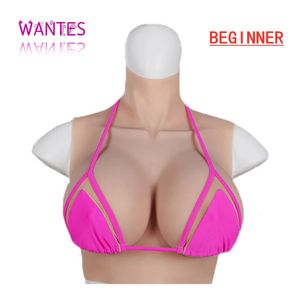 Breast Form WANTES Crossdress for Men Beginner Fake Silicone Forms Huge Boob ABCDEGH Cup Transgender Drag Queen Shemale Cosplay 231129