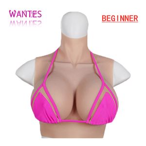 Forme mammaire WANTES Crossdress pour hommes Débutant Faux formes mammaires en silicone Énorme Boob ABCDEGH Coupe Transgenre Drag Queen Shemale Cosplay 230615