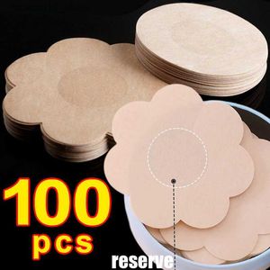 Borst Pad 100 STKS Nipple Cover Stickers Vrouwen Borstlift Tape Pasteitjes Onzichtbare Zelfklevende Wegwerp Bh Padding Borst Plakken Patch Q230914