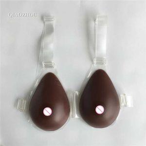 Coussinet d'allaitement en silicone réaliste, 600g, forme de bonnet 34/36 b, faux seins avec bretelles de soutien-gorge pour cosplay transsexuel 240330