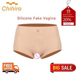 Borstkussen Chihiro Siliconen Realistische Vaginabroek Kut Siliconen Boxer Voor Crossdresser Met Grote Heupen En Kont Gewatteerde Transgender 240330