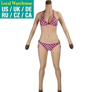 Coussinet de poitrine Dokier Body en silicone sans huile Crossdresser Faux seins Drag Queen Collants Faux vagin pour transgenres Shemale Breast Forms 240330