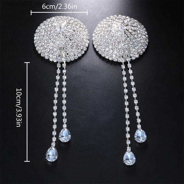 Coussinet de poitrine Drop Autocollants de mamelon sexy Patch Diamant Brillant Gland Étoile Ronde Gland Ceative Pâte De Sein Autocollants Lingerie Couverture De Poitrine Q230914