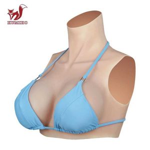 Coussinet d'allaitement KUMIHO ABCDEGH Cup Formes mammaires réalistes en silicone Crossdressing Sissy pour hommes Drag Queen Faux seins Transgenre Shemale Cosplay 240330