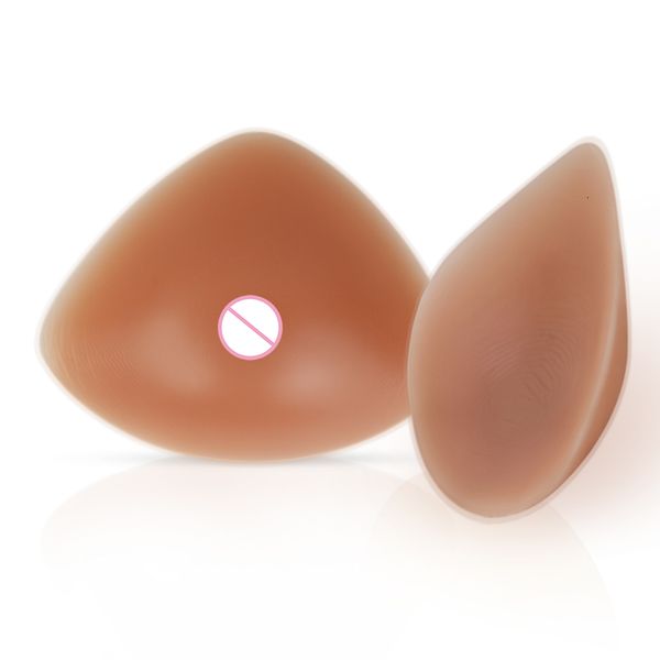 Conjunto de sutiã de prótese de almofada de seios NVBTR com cinto de silicone triangular seios pequenos para mulheres com busto grande 230614