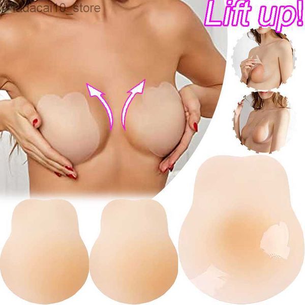 Coussin d'allaitement Réutilisable Lapins Oreille Mamelon Couverture Femmes Invisible Silicone Poitrine Patch Sous-Vêtements Sans Bretelles Soulever Autocollants Du Sein Soutien-Gorge Coussinets Q230914