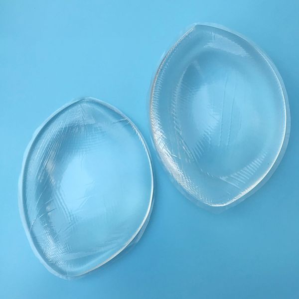 Almohadilla para el pecho Soft Big Full Cup Inserciones de silicona Mejoradores del color de la piel para sujetadores Trajes de baño y Bikini Cofre transparente 230614