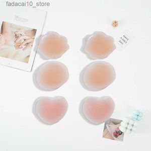 Borst Pad Groothandel Hot Koop 2 Stuks/1 Paar Siliconen Nipple Cover Bra Pasties Pad Lijm Herbruikbare Borst stickers Bloemblaadjes Vrouw Lingerie Q230914