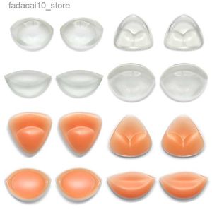 Breast Pad Women Bra Insert Pad Bra Cup Thicker Breast Push Up Silicone Pads Nipple Cover Stickers Bikini Inserts Undies Intimates Q230914