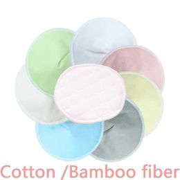 Tampons mammaires 2 styles 4 paires de tampons mammaires réutilisables 3 couches de tampons d'allaitement maternel lavables et doux accessoires de soutien-gorge en fibre de bambou D240516